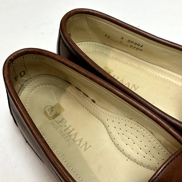 VERY GOOD Rancourt & Co. x Cole Haan Pinch Tassel Loafer Made in USA 11 Narrow C - Picture 8 of 12